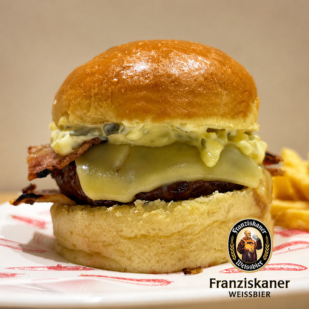 Burger "La Baviera Beer"
