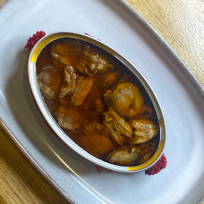 Zamburiñas en salsa gallega Cambados